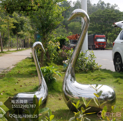 【鏡面不銹鋼&ldquo;鵝&rdquo;雕塑仿真動(dòng)物雕塑作為景觀小品題材隨處可見(實(shí)拍大圖)】 - 產(chǎn)品庫(kù)